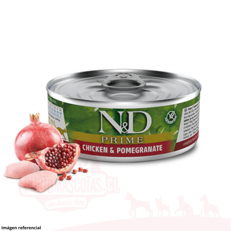 N&D Humedo Gato Pollo y Granada 80 grs
