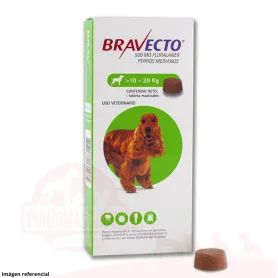 Bravecto 10 a 20 kg 34141 34,990.00
