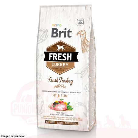 Brit Fresh Turkey with Pea Adult Fit & Slim 12 kg