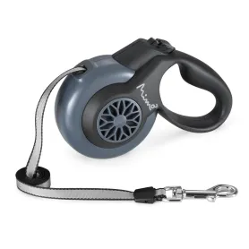 Correa Retrac ABS Perro Mimo M 5 Mt 25kg Gris