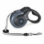 Correa Retrac ABS Perro Mimo M 5 Mt 25kg Gris