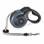 Correa Retrac ABS Perro Mimo P 5 Mt 12kg Gris