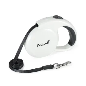 Correa Retractil Perro Mimo P 3 Mt 8kg Blanca