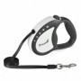 Correa Retractil Perro Mimo P 4 Mt 12kg Blanca