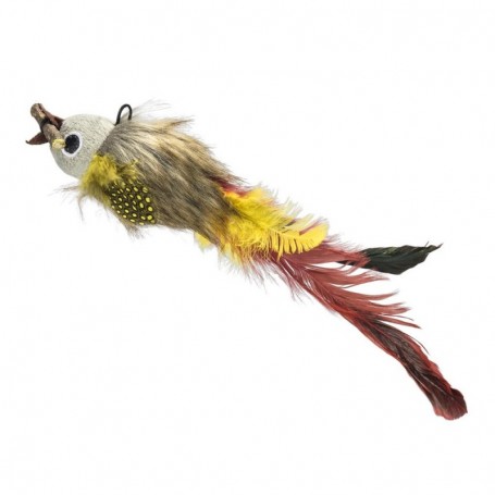 Juguete Gato Mimo Pescado Plumas Silvervine