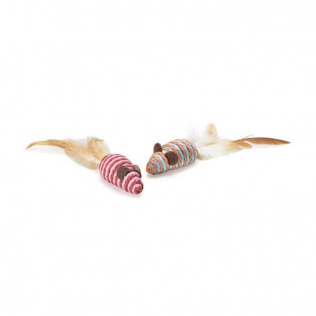 Juguete Para Gato Mimo 2 Ratoncito Fibra Natural
