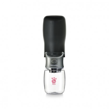 Botella Agua Perro Fisher Price Filtro  350Ml Gris