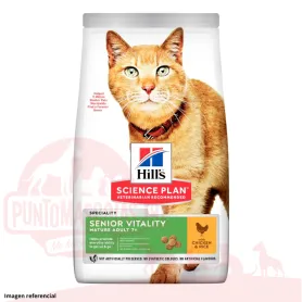 Hills Science Diet Senior Vitality, alimento saludable para gato se...