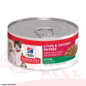 Hills Science Diet Kitten, alimento saludable húmedo en lata para g...
