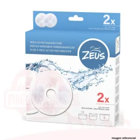 Zeus Repuesto Filtro de Carbon Fuente Bebedera 2 unds 32623 7,990.00