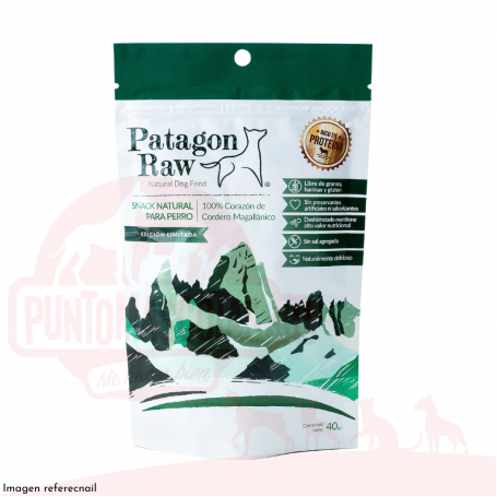 Patagon Raw Golosina Perros Corazón de Cordero 40 grs