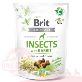Brit Crunchy Insecto y Conejo para Perro Adulto 200g 41123 6,290.00