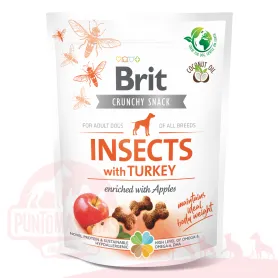 Brit Crunchy Insecto y Pavo para Perro Adulto 200g 41124 6,290.00