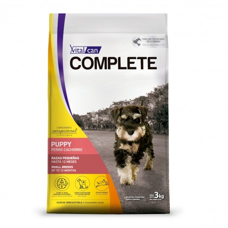 Vitalcan Complete Perro Cachorro Raza Pequeña 3 Kg