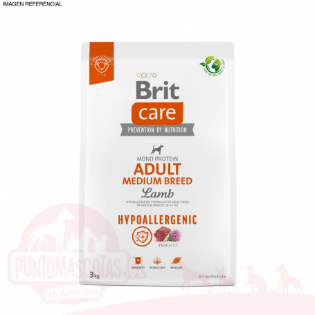 Brit Care Adult Medium Cordero y Arroz 3 kg