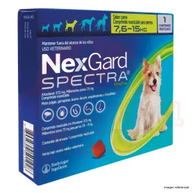 Nexgard Spectra 7.6 a 15 kg 1 Comprimido 37496 10,990.00