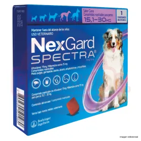Nexgard Spectra 15.1 a 30 kg 1 Comprimido 37494 12,990.00