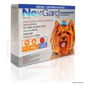 NexGard 1 Comprimido 2 a 4 Kg 34554 6,990.00
