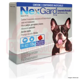 NexGard 3 Comprimidos 4 a 10 Kg 34903 15,990.00