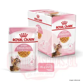 Pack 12 Royal Canin Kitten Pouch Húmeda Sterilized 85 grs 38405 17,...