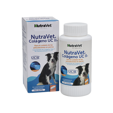 NutraVet Colageno UC II 30 comprimidos