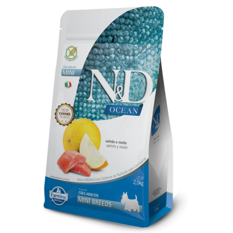N&D Ocean Perro Adult Mini Salmon Y Melon 2.5 kg