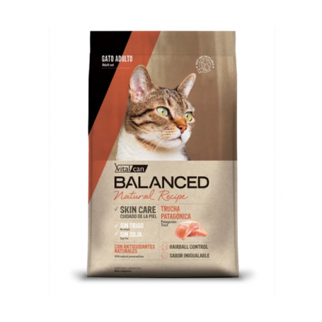 VitalCan Balanced Natural Recipe Trucha Patagonica Gato Adulto 7,5kg