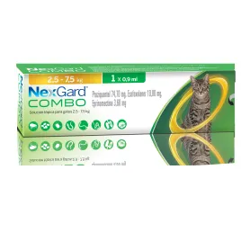 NexGard Combo Solución Spot-on Gatos 2.5 a 7.5 kg 41296 14,990.00