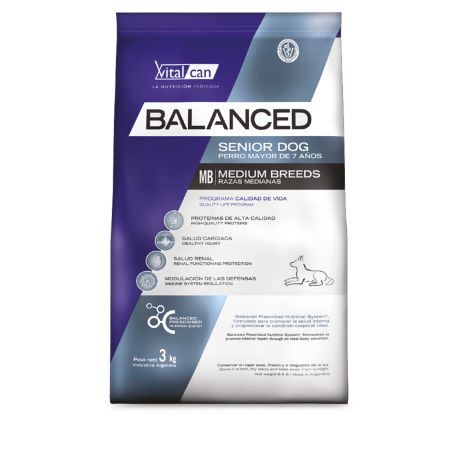 VitalCan Balanced Perro Senior Raza Mediana 3 kg