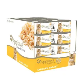 Pack 24 Latas Applaws Adulto Pechuga de Pollo Con Caldito 70grs 413...