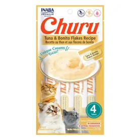 Golosina Churu Gato Atún con Hojuelas de Bonito 4 Unidades