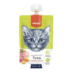 Wanpy Tasty Meat Paste Atún y Pollo para Gatos 90 gr 41389 2,490.00