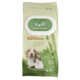 Toallitas Húmedas de Bamboo Perro y Gato Traper 100 unidades 41356 ...