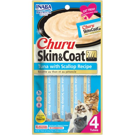 Golosinas Churu Cat Skin and Coat Tuna & Scallop