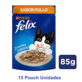Pack 15 Pouch Felix Pollo 85grs 41448 8,990.00