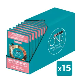 Pack 15 Sobres Purina One Gato Adulto Esterilizado SuperFoods 85g (...