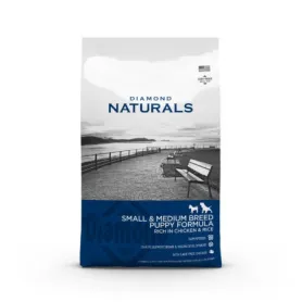 Diamond Naturals - Alimento Cachorros Raza Pequeña y Mediana 15Kg