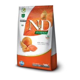 N&D Pumpkin Gato Adulto Salmón, Calabaza y Naranja 1,5 KG