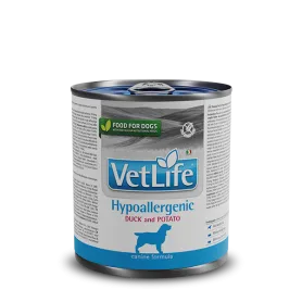  PACK 6 UNID. VET LIFE NATURAL DIET DOG HYPOALLERGENIC DUCK & POTATO 300gr