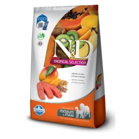  N&D TROPICAL CANINO ADULTO SALMON MEDIUM 12Kg 