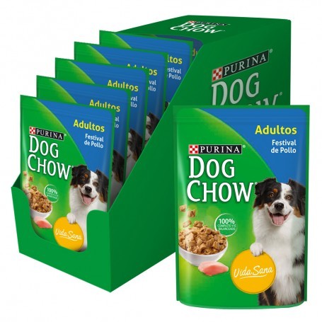 Pack 20 Sobres Dog Chow Pollo 100g