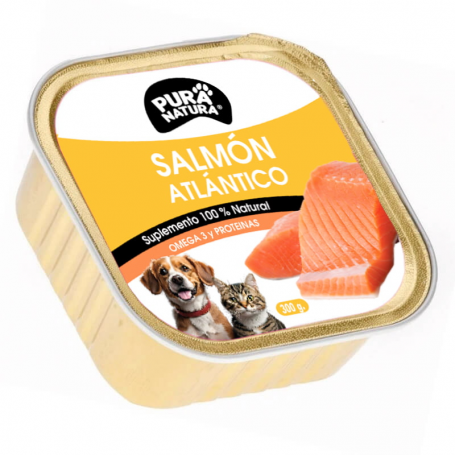 Almavet Pack x12 Pura Natura Perros y Gatos Salmon Atlántico 300gr