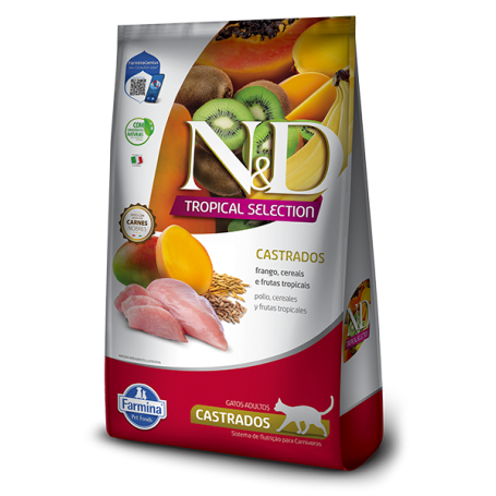 N&D Tropical Selection Feline Adulto Castrado Pollo 1.5KG
