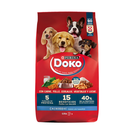 Doko Cachorro Carne, Leche, Cereal 16.5 Kg