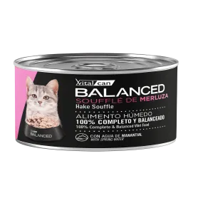Vitalcan Balanced Soufflé Gato Cachorro – Merluza 85g