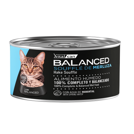 Vitalcan Balanced Soufflé Gato Adulto – Merluza 85g