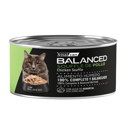 Pack x12 Vitalcan Balanced Soufflé Gato Castrado – Pollo 85g