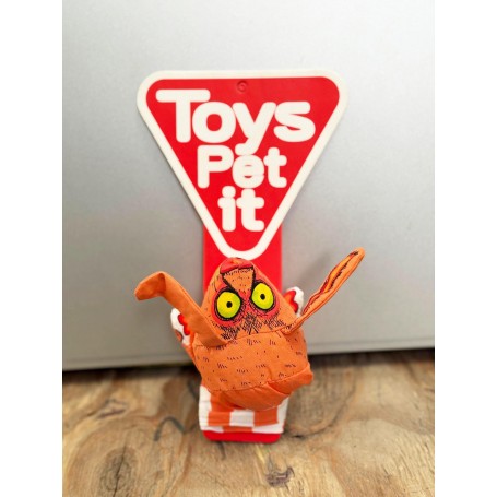 Juguete Fluff Ratoncito Cola Larga Naranjo