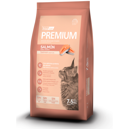 Vitalcan Premium Gato Adulto – Salmón 7.5kg