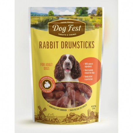 Dog Fest Bocaditos de Conejo (90grs) Rabbit drumsticks